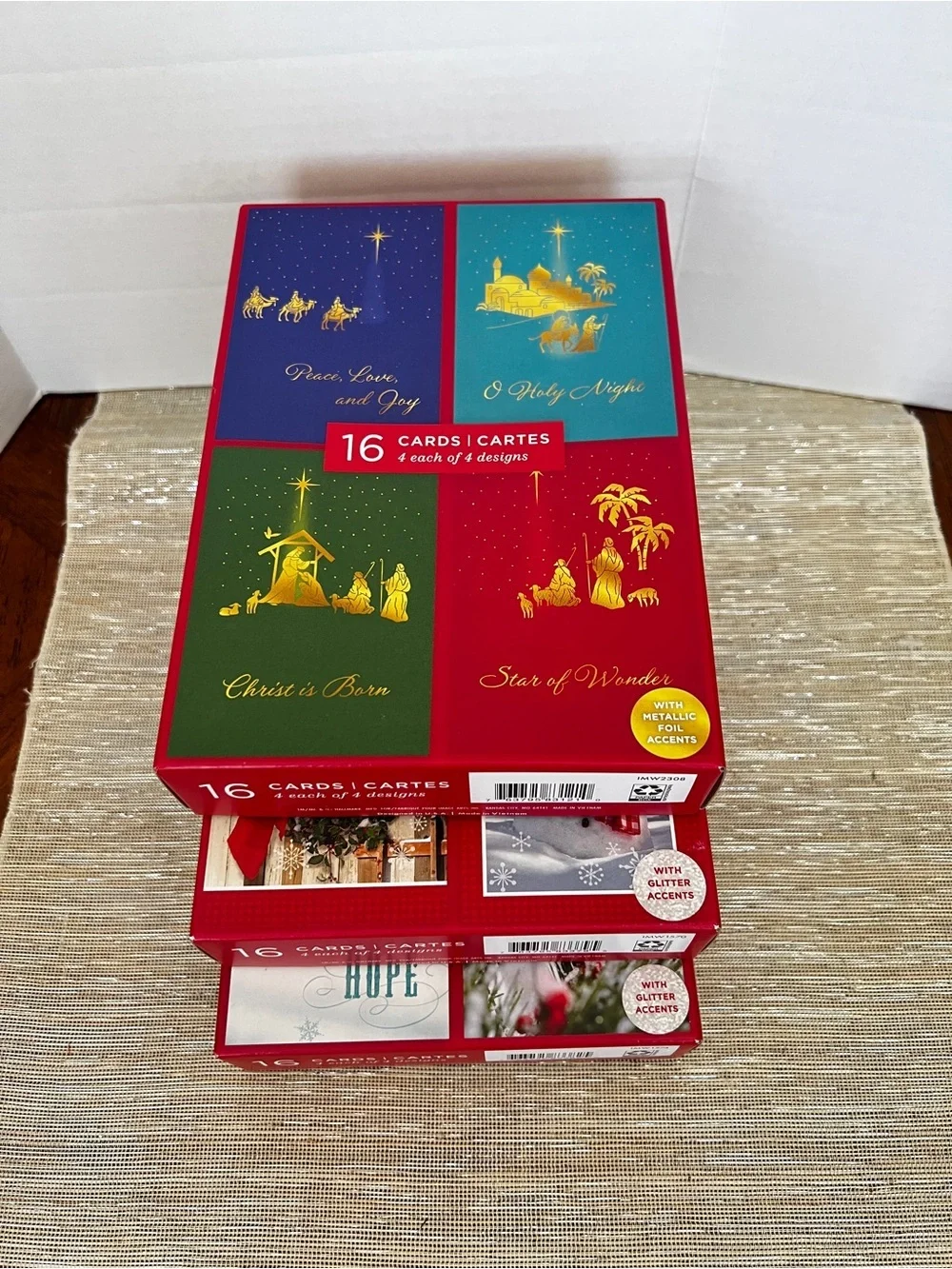 Lot of 3 Christmas Cards 16 count in Each Box